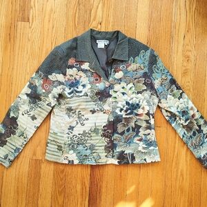 Vintage Embroidered Silk Jacket